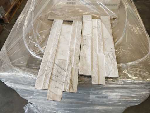 Keradom Marmi White Mat Wandtegel 16x40 cm 30 m²