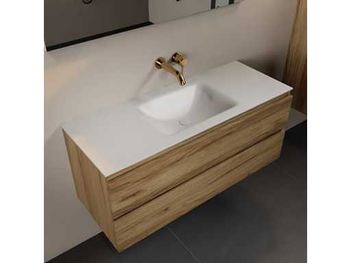 Bathroom cabinet Oak Honey 120cm center