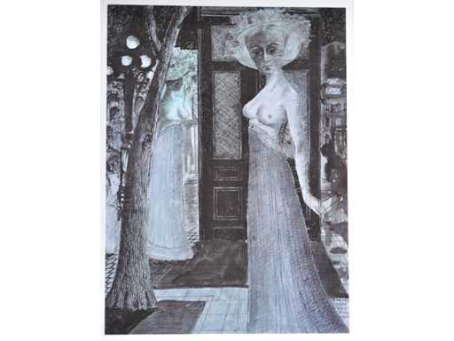 Paul Delvaux - Pompei (détail) - offset