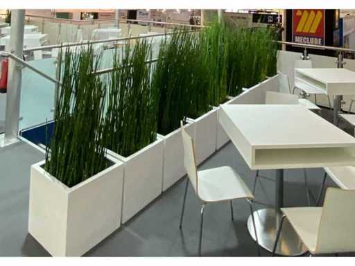 5x plantplank, ruimtedeler voor het planten 1,02 m x 0,22 x 0,72 m