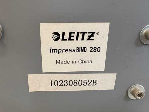 LEITZ IMPRESSBIND 280 – manual binding device – up to 280 sheets 