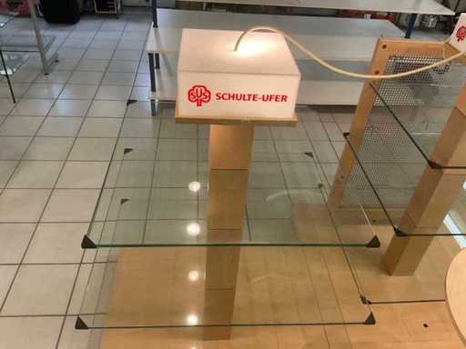 SCHULTE-UFER Holzdisplay mit Beleuchtung (3x)