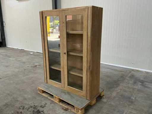 Eichenvitrine 156x121x36,5 cm