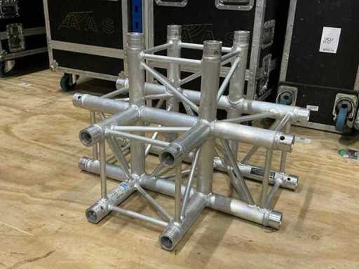 Prolyte H30V-C020 Pièce d’angle en treillis en aluminium 4 voies (4x)