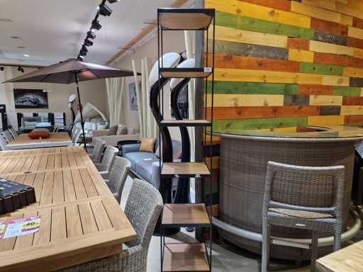 Pierre Rogiers Wall Shelf Damo 42 x 42 x H210cm Fjord Oak