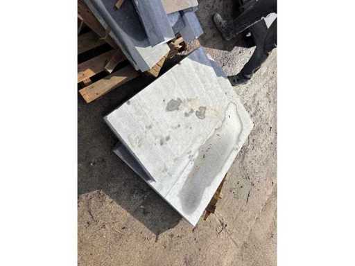 Różne niebieskie kamienie (2x)