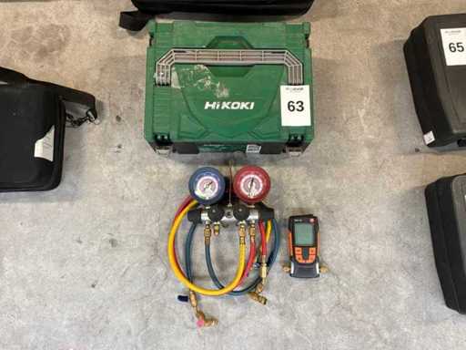 TESTO 552 4-drożny cyfrowy rozszerzeń wraz z zestawem węży