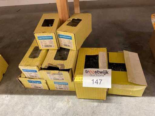 8 Dosen, Schrauben, Nägel, Muttern,