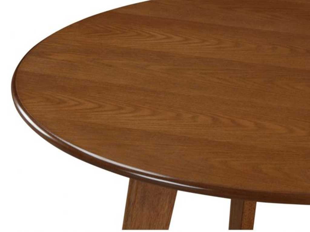 Round table 4 seats Walnut colour