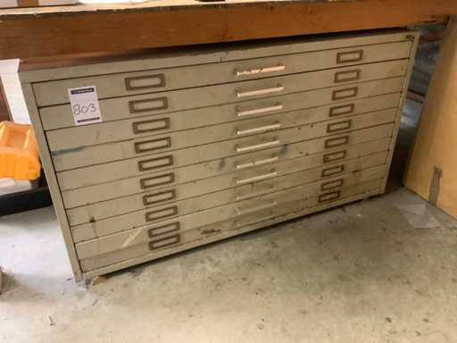 Comodă cu cauciucuri