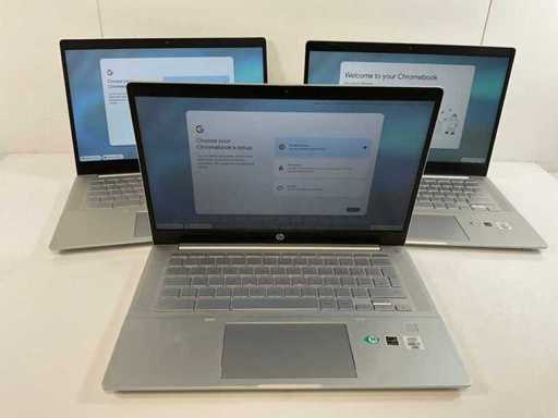 HP C640 14", Core(TM) i5 generația a 10-a, 8 GB RAM, 64 GB SSD TouchScreen ChromeBook-uri (3x)