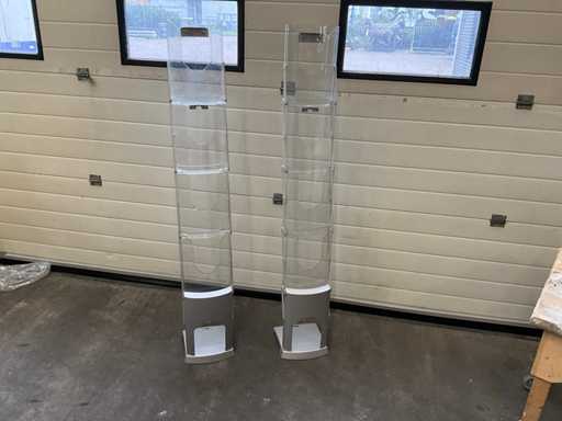 Folderrek uitvouwbaar (2x)