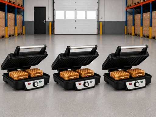 Tosti Apparaat 2000W (3x)