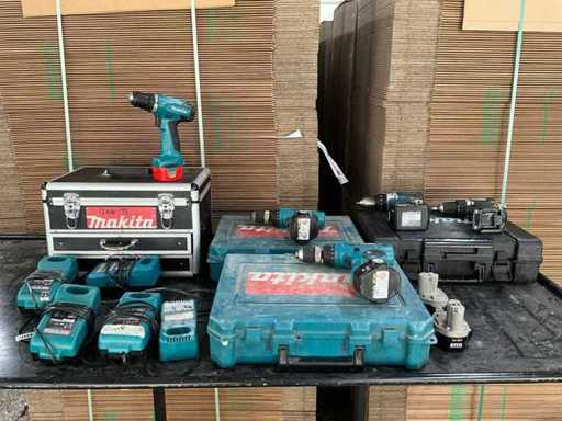 Various Makita battery tools (5x)