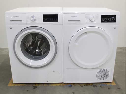 Siemens iQ300 iSensoric aquaStop Wasmachine & Siemens iQ500 iSensoric selfCleaning Condenser Wasdroger
