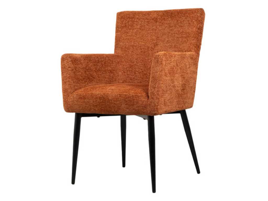 4x Chaise de salle à manger design Orange