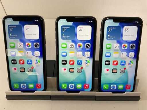 Apple iPhone 11 - 64GB - Negru (3x)