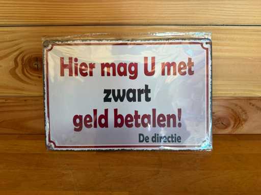 Werbeschild 20x30 cm