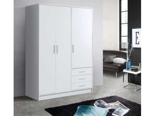 Armoire 3 portes - 3 tiroirs