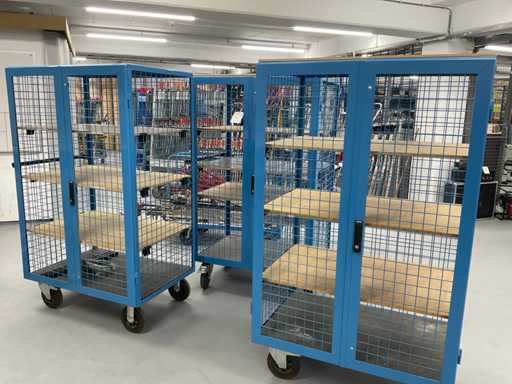 Eurokraft Carro de transporte de malla metálica (3x)