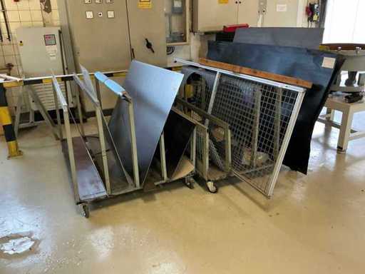 Stalowe zapasy z półką (3x)