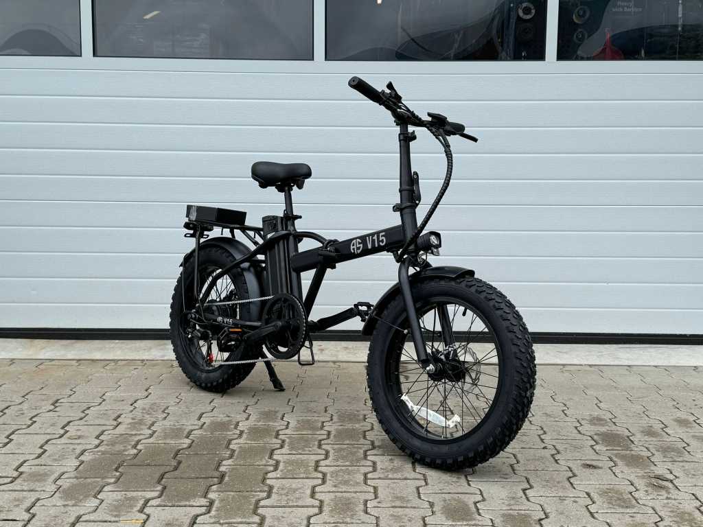 AS V15 Folding Bike Fat Bike (Black)