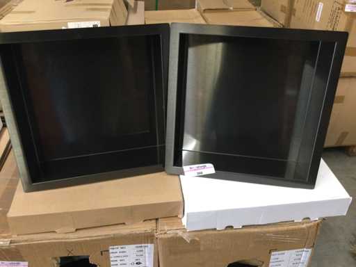 2x Ni?? încorporat? neagr? 30x30 cm