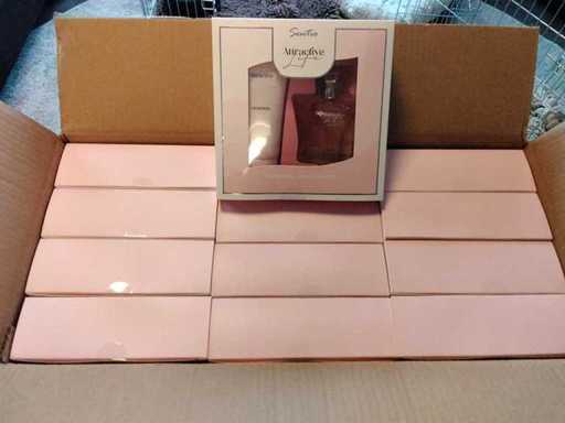 Sentio – Attraktiv – Box mit 12 Geschenksets mit Duschgel und Eau de Parfum