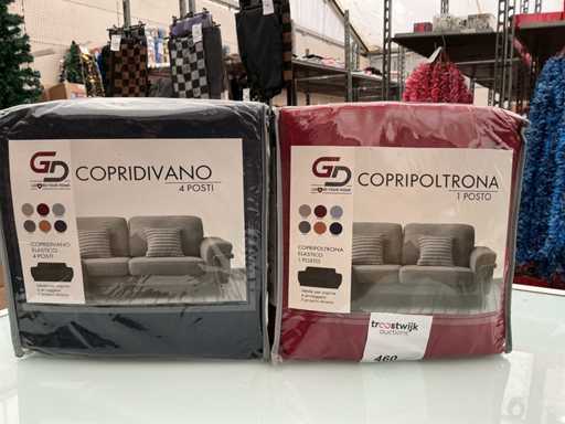 Copridivano. Bezug des Sitzbezugs. (2x)