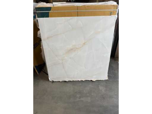 Pl?ci cu aspect marmurat Onxy bej 120x120 28,8 m2