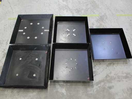 Set Various Metal Rain-Covers for MovingHeads (120x)