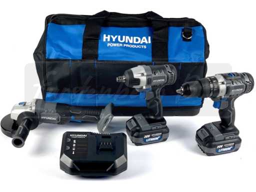 Machines battery 20V 6 pcs.set Hyundai