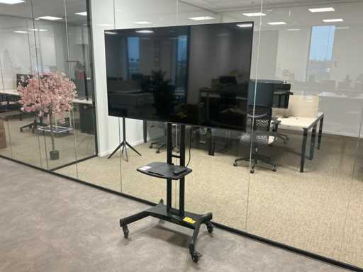 LG 65UL3J-E 65" Display Signage on Mobile Stand