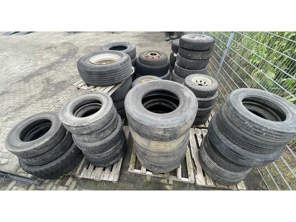 Various truck tyres