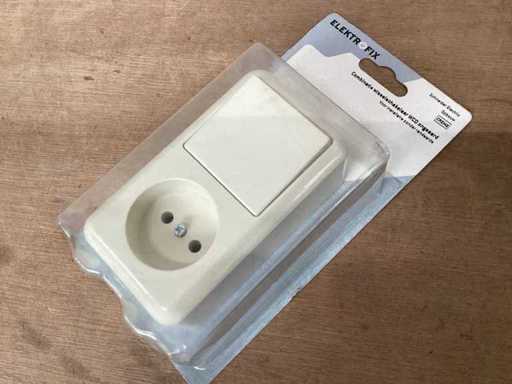 Schneider electric combinatie opbouw wisselschakelaar (22x)