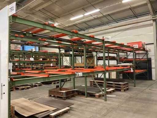 Heavy-duty shelf, without contents