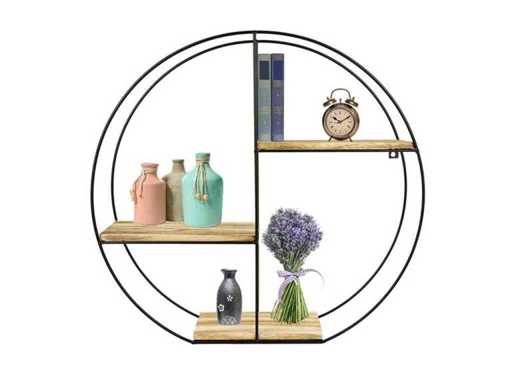 MaxxHome 22085 Wall shelf industrial - metal - 55x55x11 cm 2 pieces