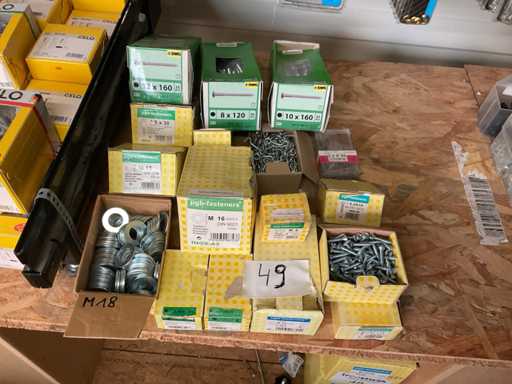 Batch-Unterlegscheiben Holzschrauben Schrauben