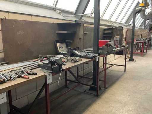 Metal work table (4x)