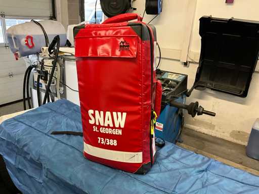 Emergency backpack with contents