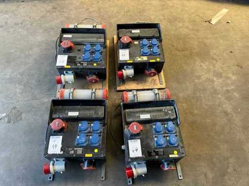 Bos elektra 32 Amper Wand Bouwaansluitkast (4x)