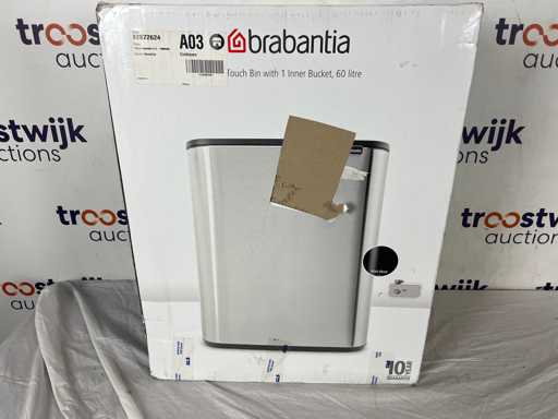 Poubelle Brabantia Bo Touch - 60 litres - Noir mat
