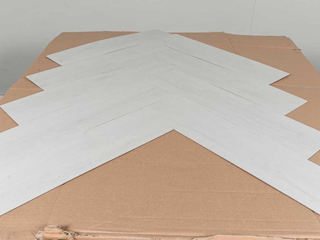 59 m2 PVC-dryback visgraat - 610 x 150 x 2,5 mm