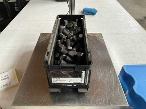 Boulon hexagonal Würth 17,10 kg M20x1,5x40 dans une boîte empilable