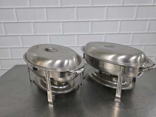 Plat de capot en acier inoxydable (2x)