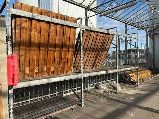 Verzinktes Palettenregal 6 m