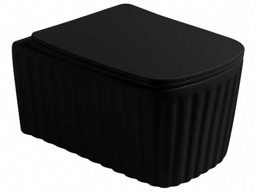 Mawialux inbouw wandcloset met closetzitting - Mat zwart