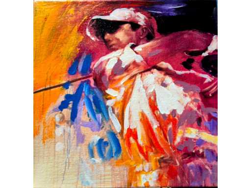 Mixed media/acryl op doek Jochem