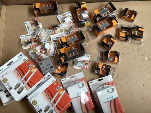 Amestecă diverse materiale de conexiune coaxială (30x)