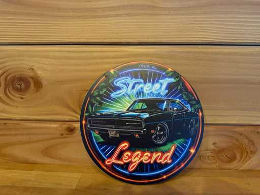 Metall-Werbeschild rund 20 cm